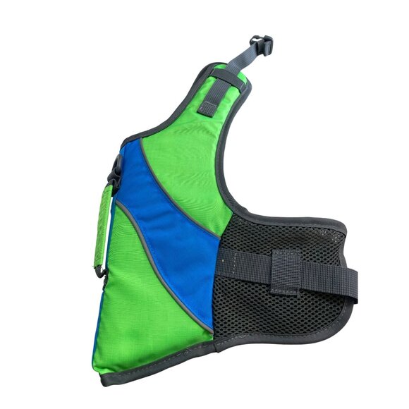 Dog Life Vest Safety Jacket XS Green & Blue - Picture 5 of 6